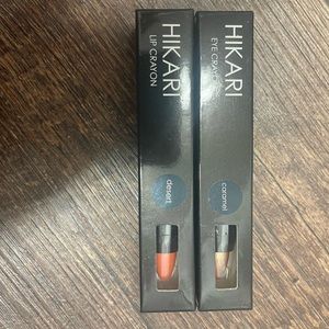 2X Hikari lip crayons. One is caramel and one is desert.